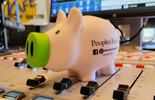 Win a Peoples Bank Piggy Bank with $30