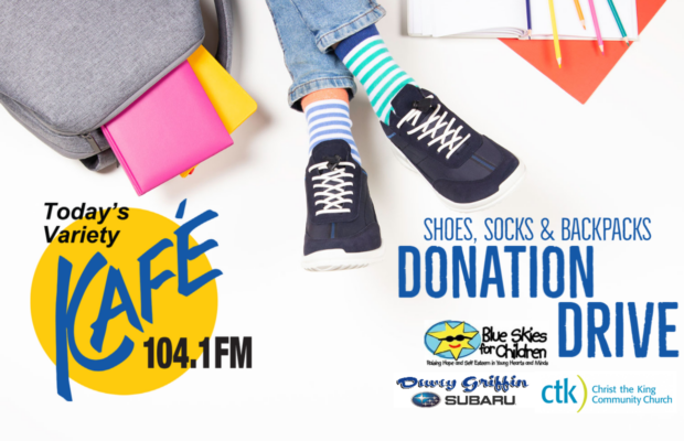 Blue Skies for Children Sock, Shoe & Backpack Drive